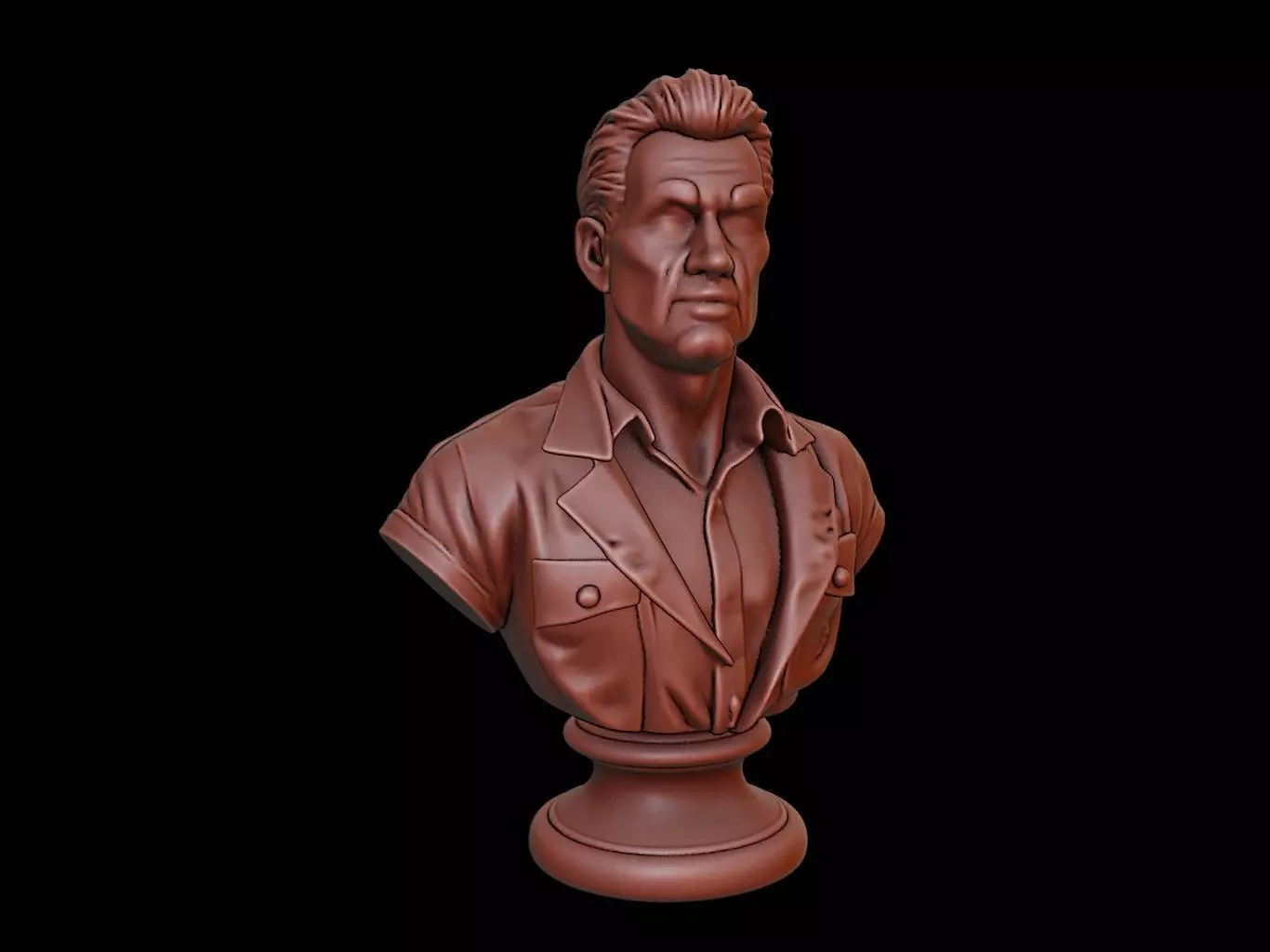 Architect Bust 3D print model_0