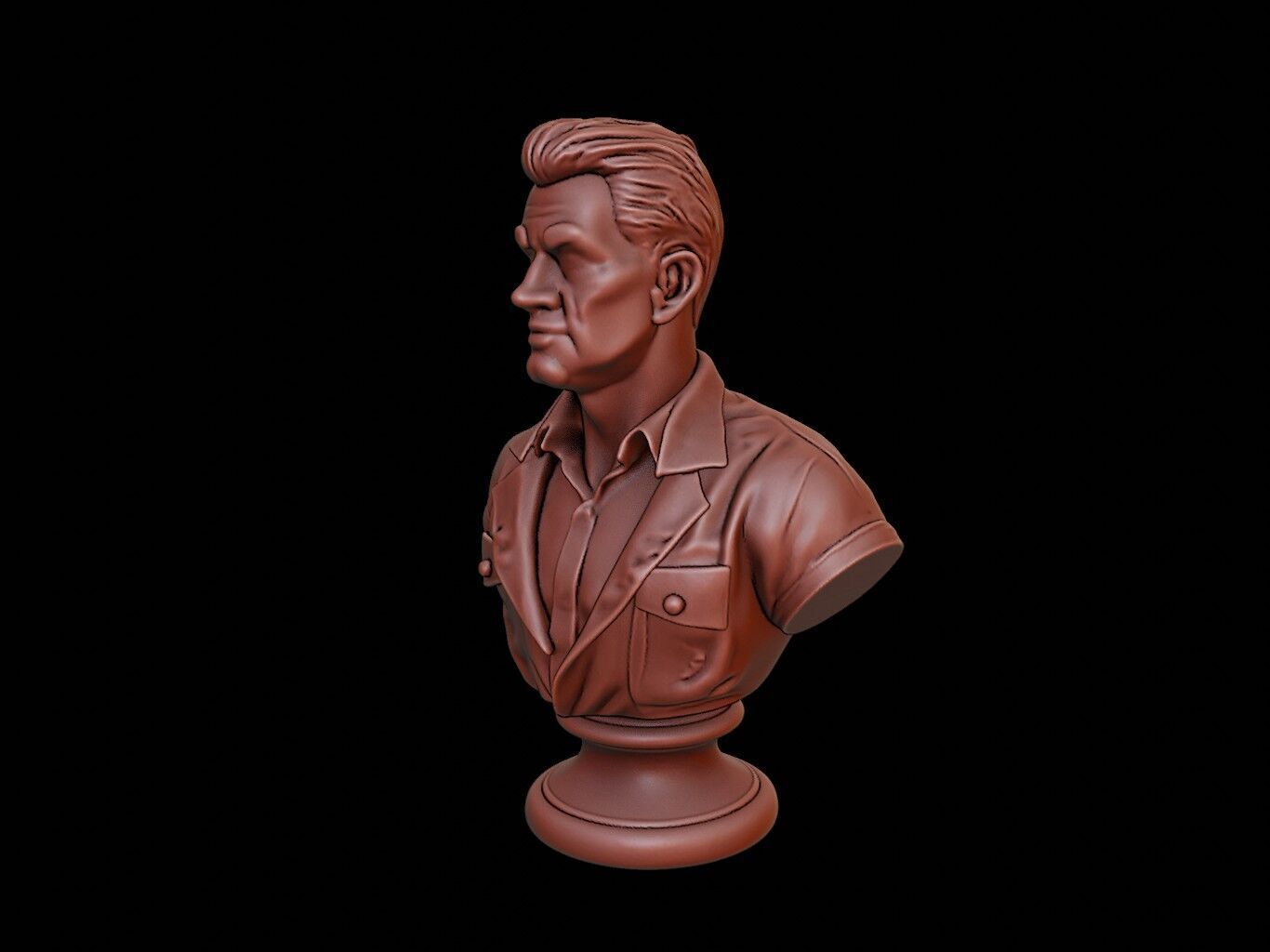 Architect Bust 3D print model_2