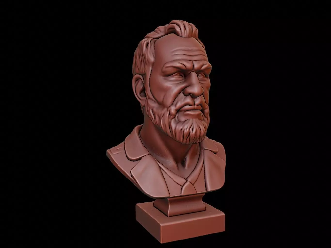 Artist Bust 3D print model