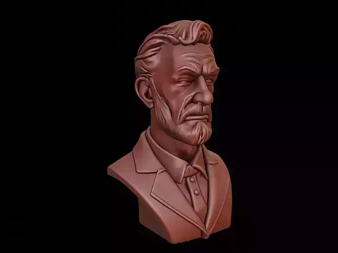 Artist Bust 3D print model