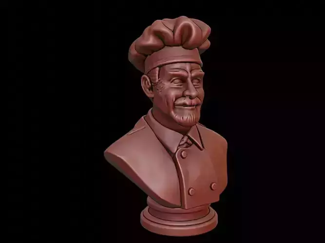Baker Bust 3D print model