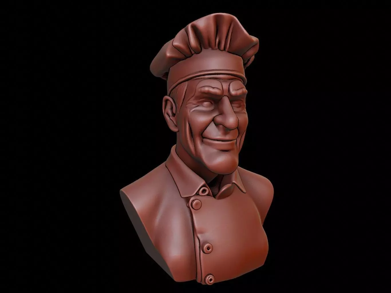 Baker Bust 3D print model