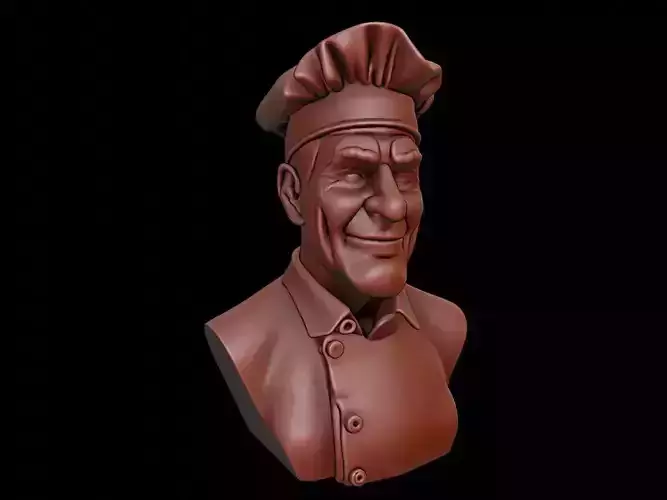 Baker Bust 3D print model