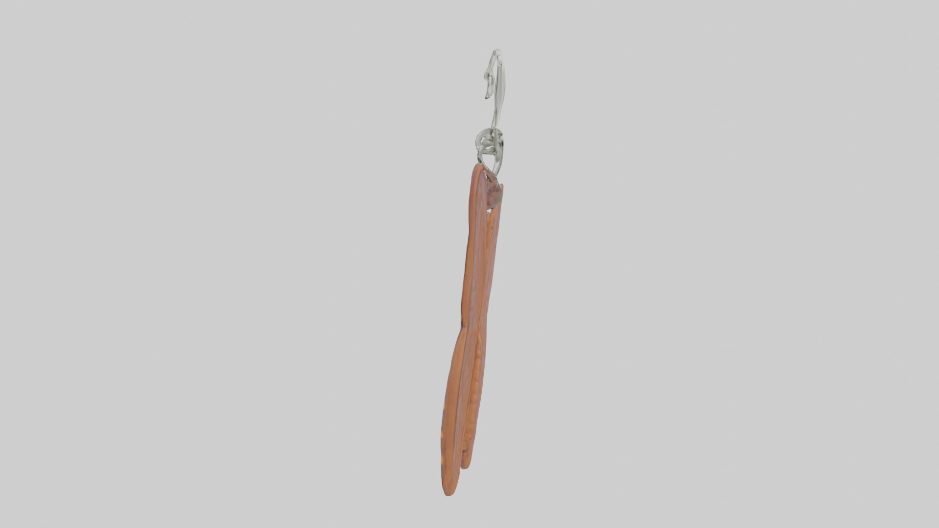 Butterfly keychain model Low-poly 3D model_1