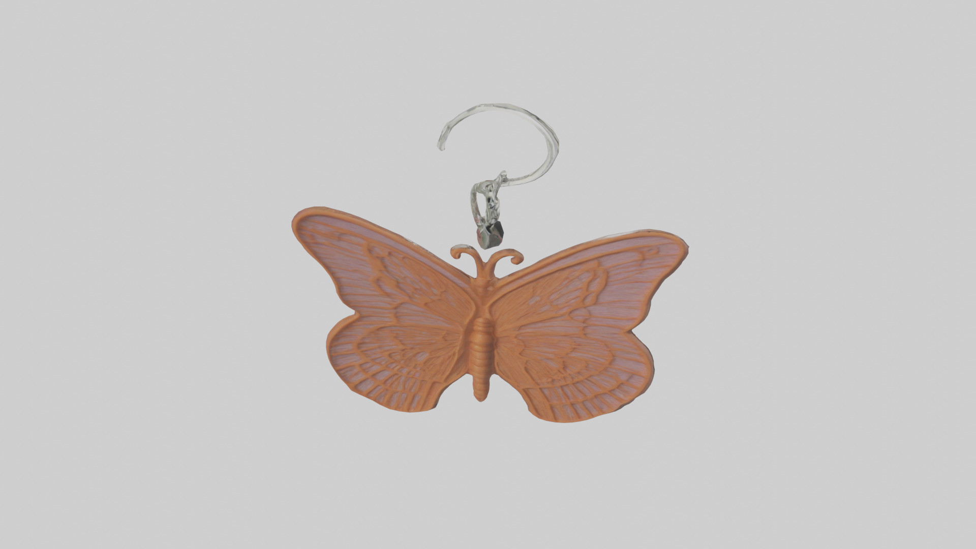 Butterfly keychain model Low-poly 3D model_18