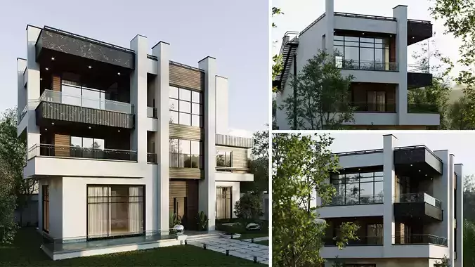 Modern Villa 05 3D model