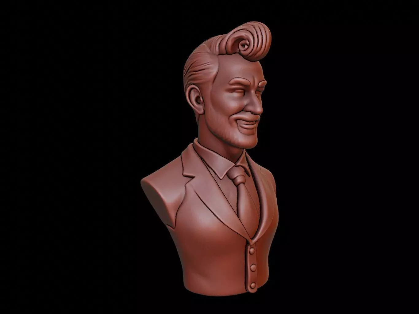 Bartender Bust 3D print model