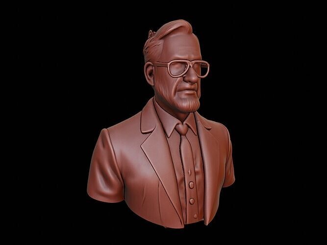 Biologist Bust 3D print model