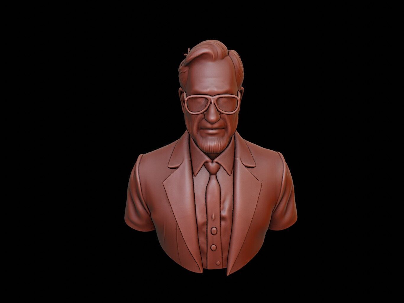 Biologist Bust 3D print model_1