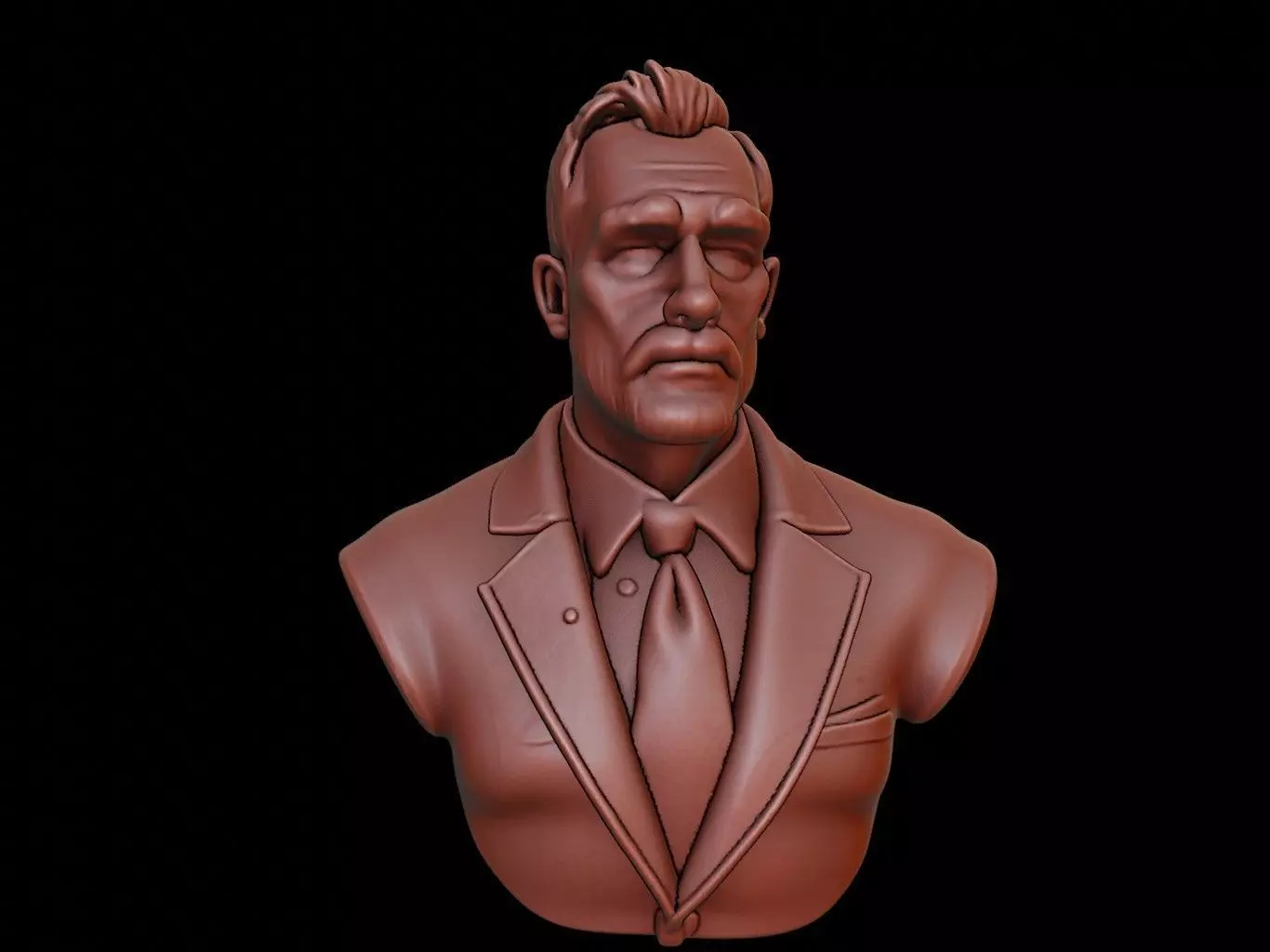 Biologist Bust 3D print model
