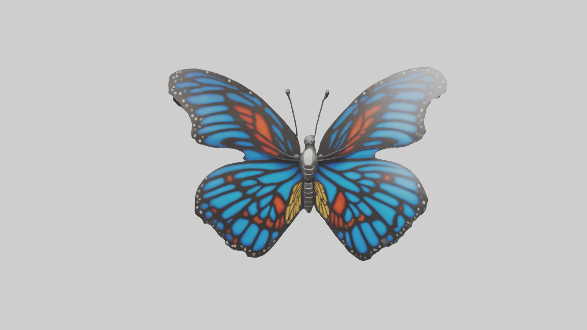 Butterfly Wings Model Low-poly 3D model_12