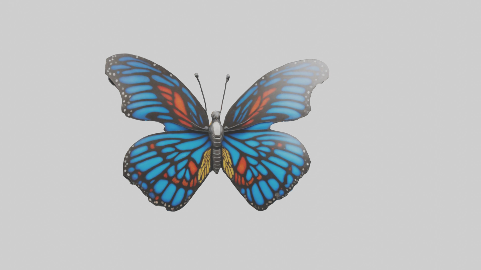 Butterfly Wings Model Low-poly 3D model_18