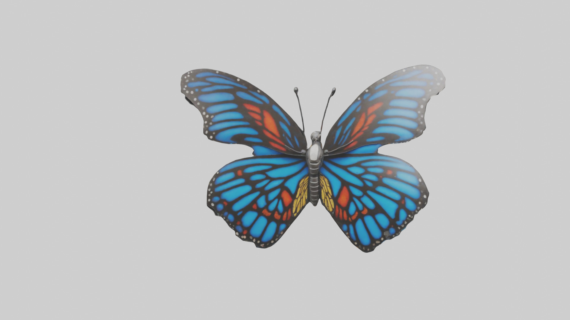Butterfly Wings Model Low-poly 3D model_13