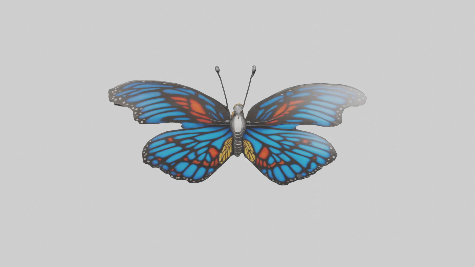Butterfly Wings Model Low-poly 3D model_26