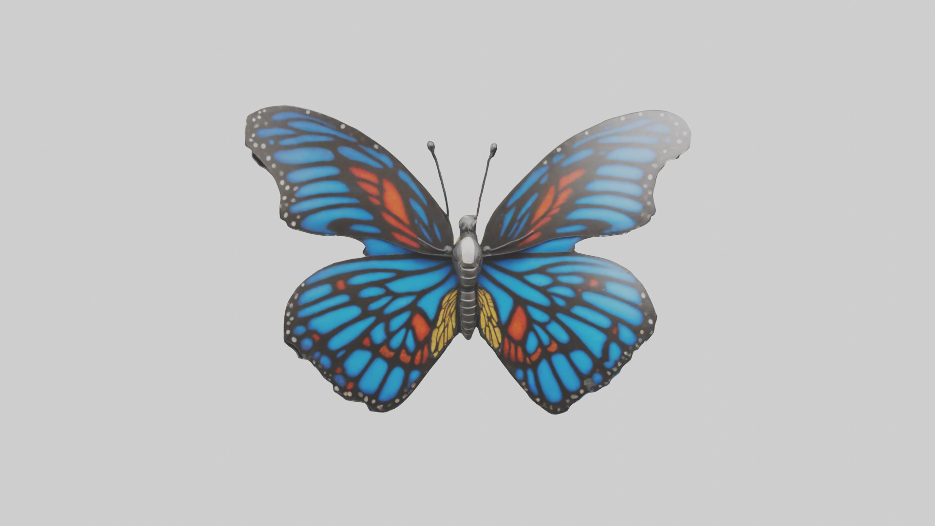 Butterfly Wings Model Low-poly 3D model_19