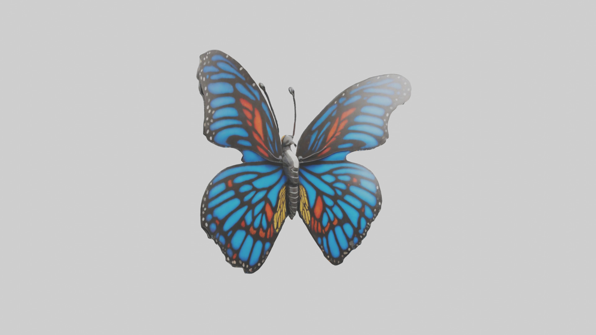 Butterfly Wings Model Low-poly 3D model_16