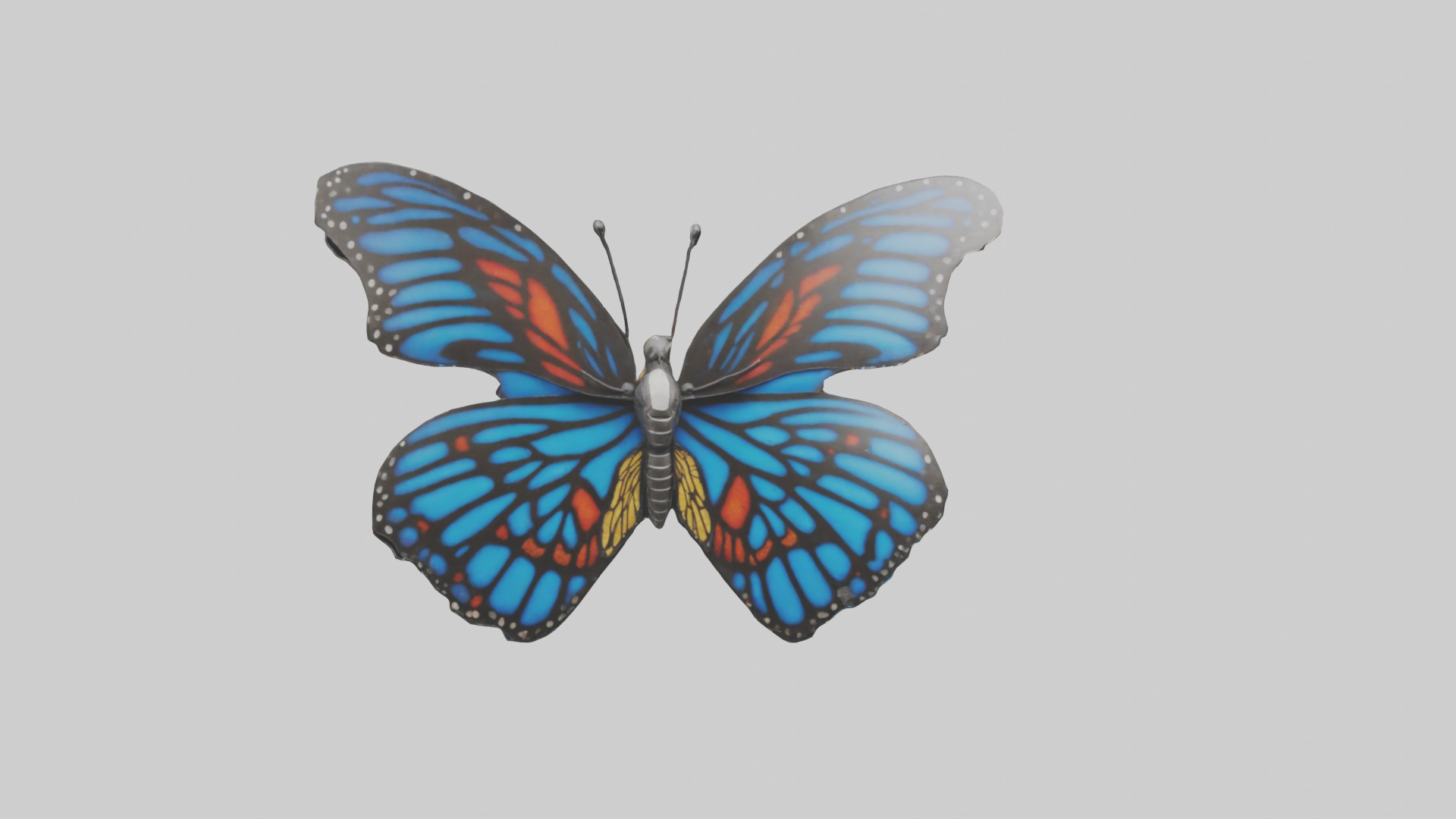 Butterfly Wings Model Low-poly 3D model_20