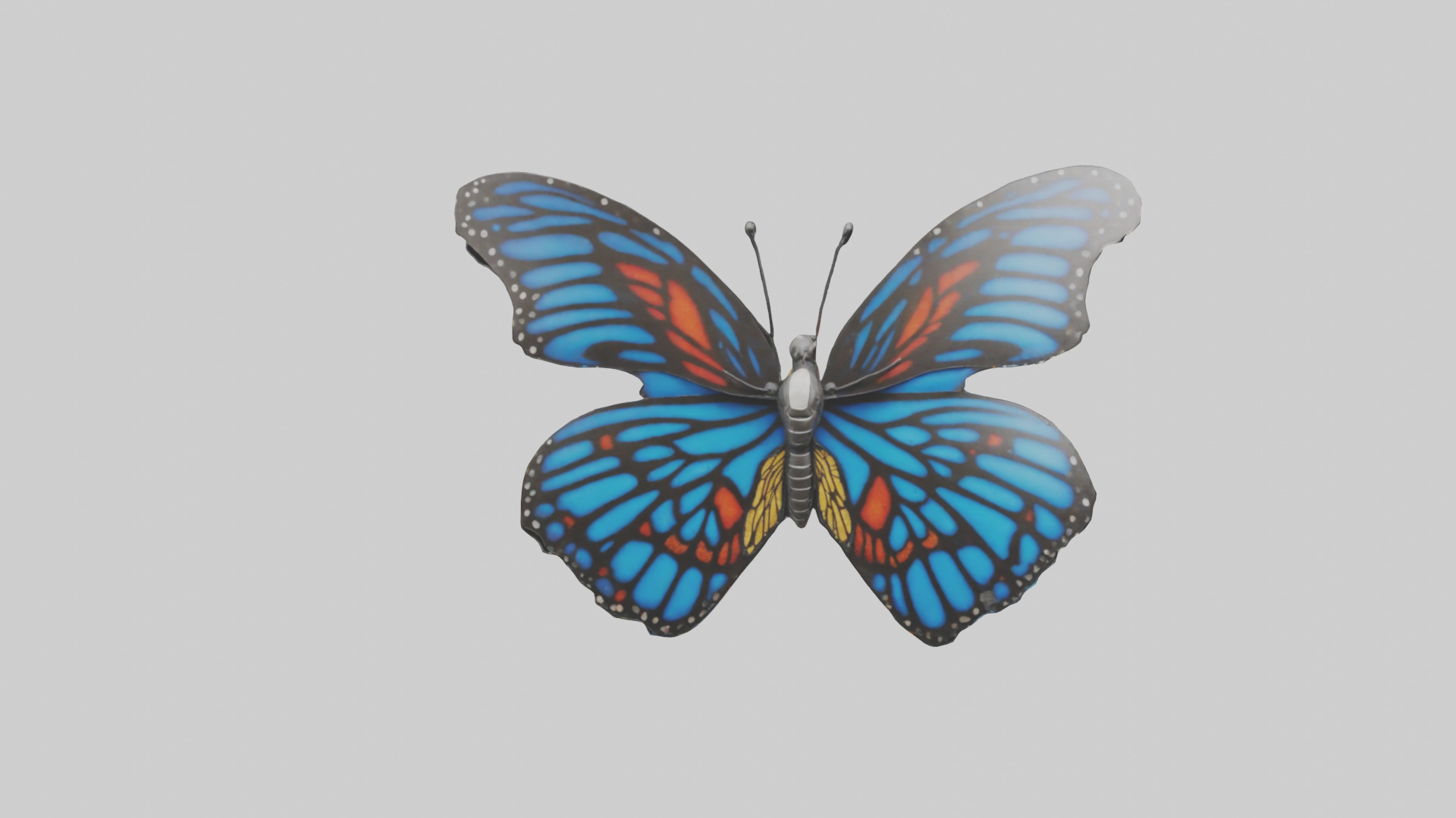 Butterfly Wings Model Low-poly 3D model_15