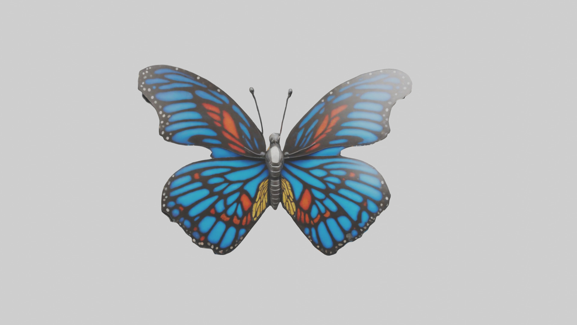 Butterfly Wings Model Low-poly 3D model_17
