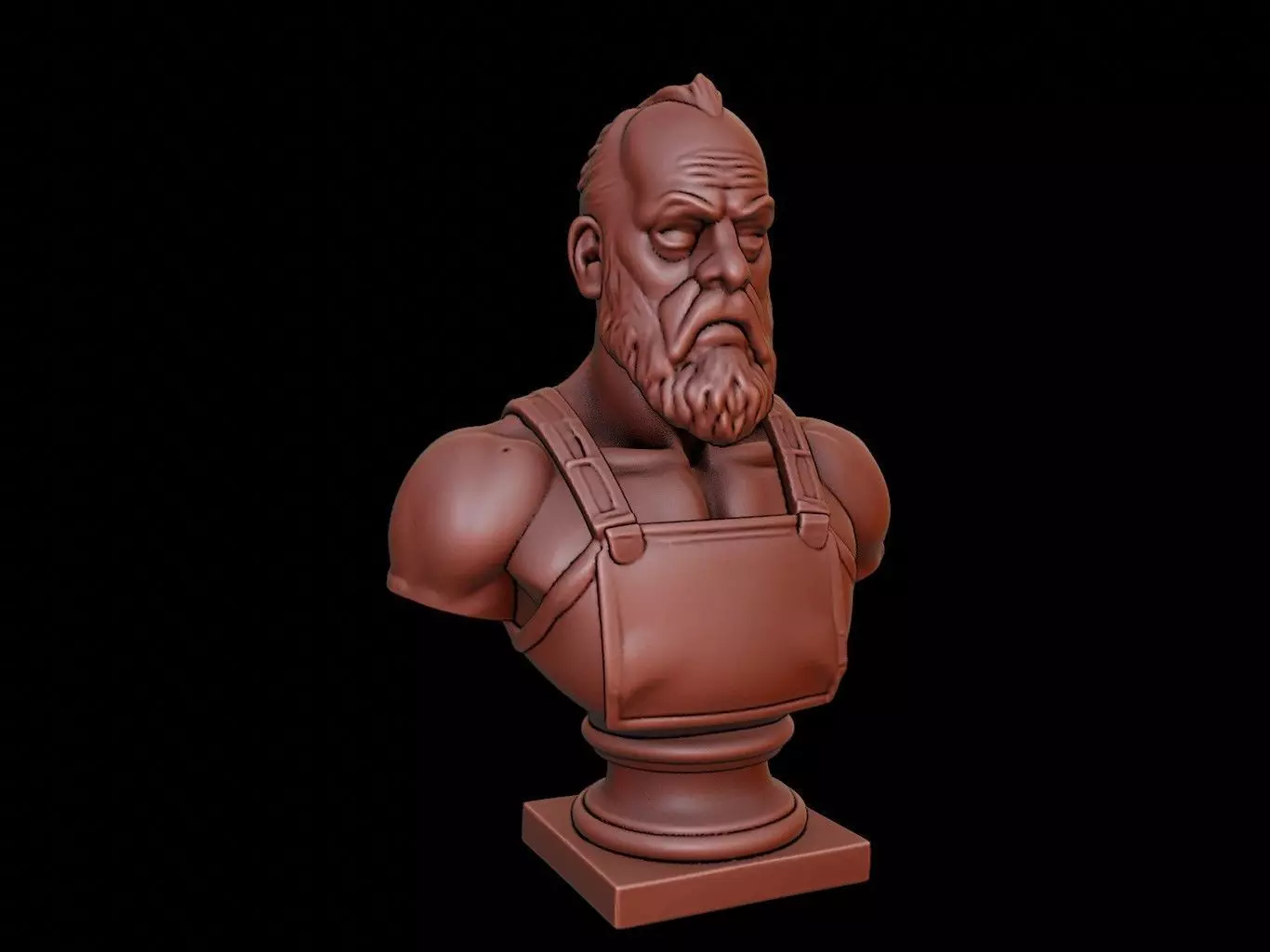 Blacksmith Bust 3D print model