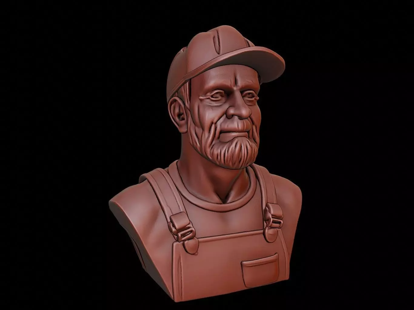 Carpenter Bust 3D print model