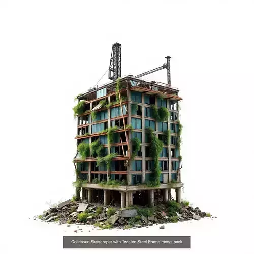 Apocalyptic Structures Pack 3D Model Collection