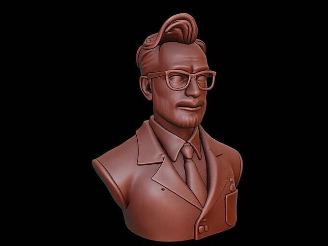 Chemist Bust 3D print model
