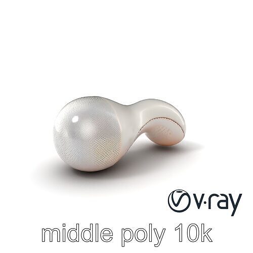 Pearlescent Anatomical Stimulator model pack Low-poly 3D model