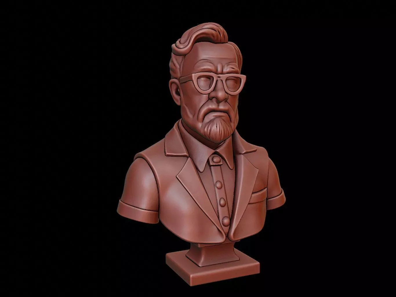 Data Scientist Bust 3D print model