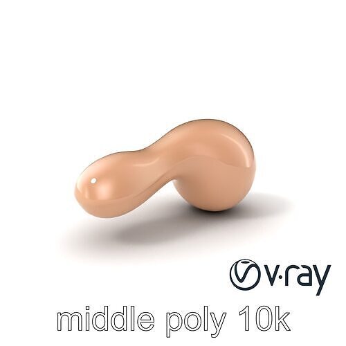 Glossy Metallic Massage Tool model pack Low-poly 3D model