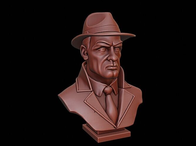 Detective Bust 3D print model