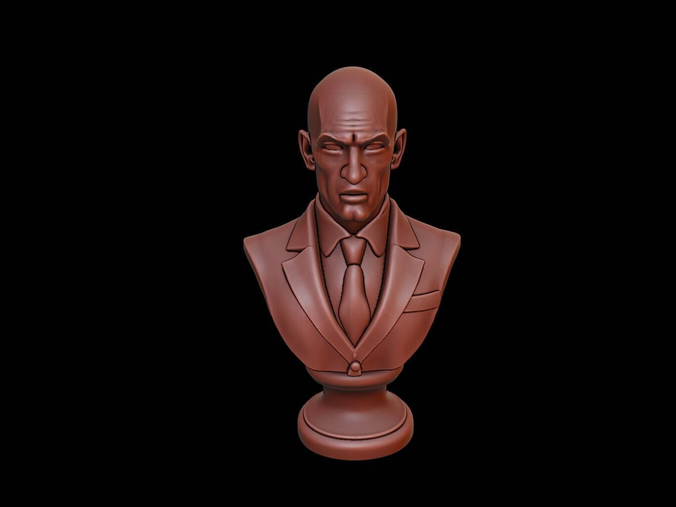 Diplomat Bust 3D print model_1