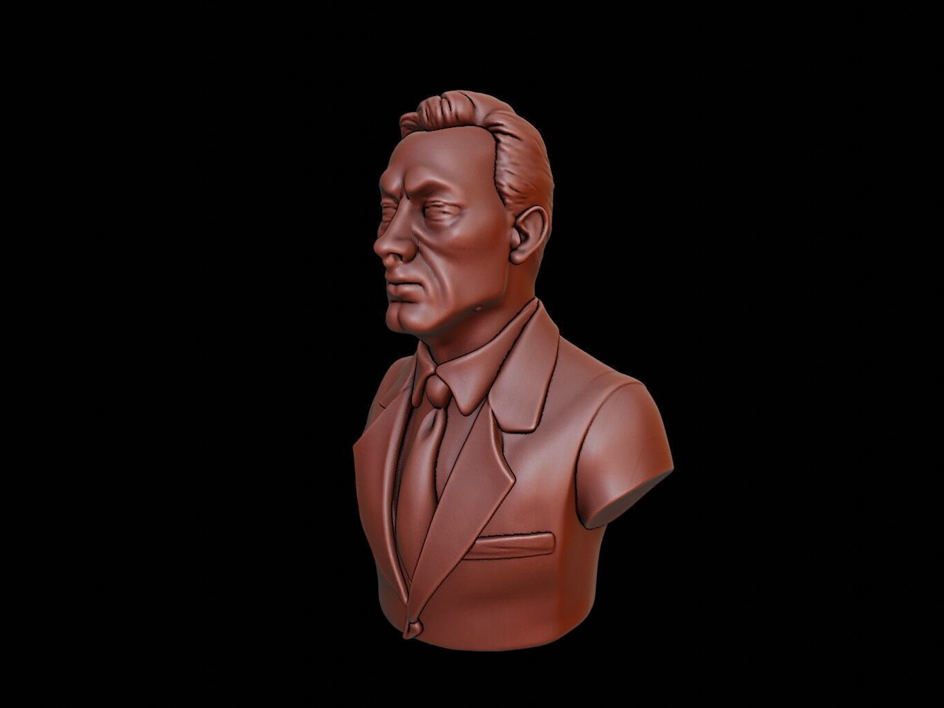 Doctor Bust 3D print model_2