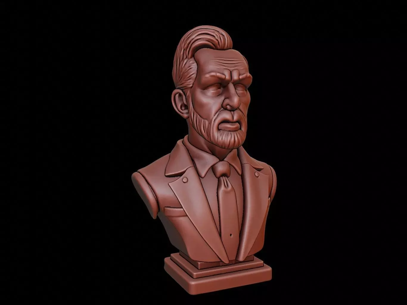 Economist Bust 3D print model_0