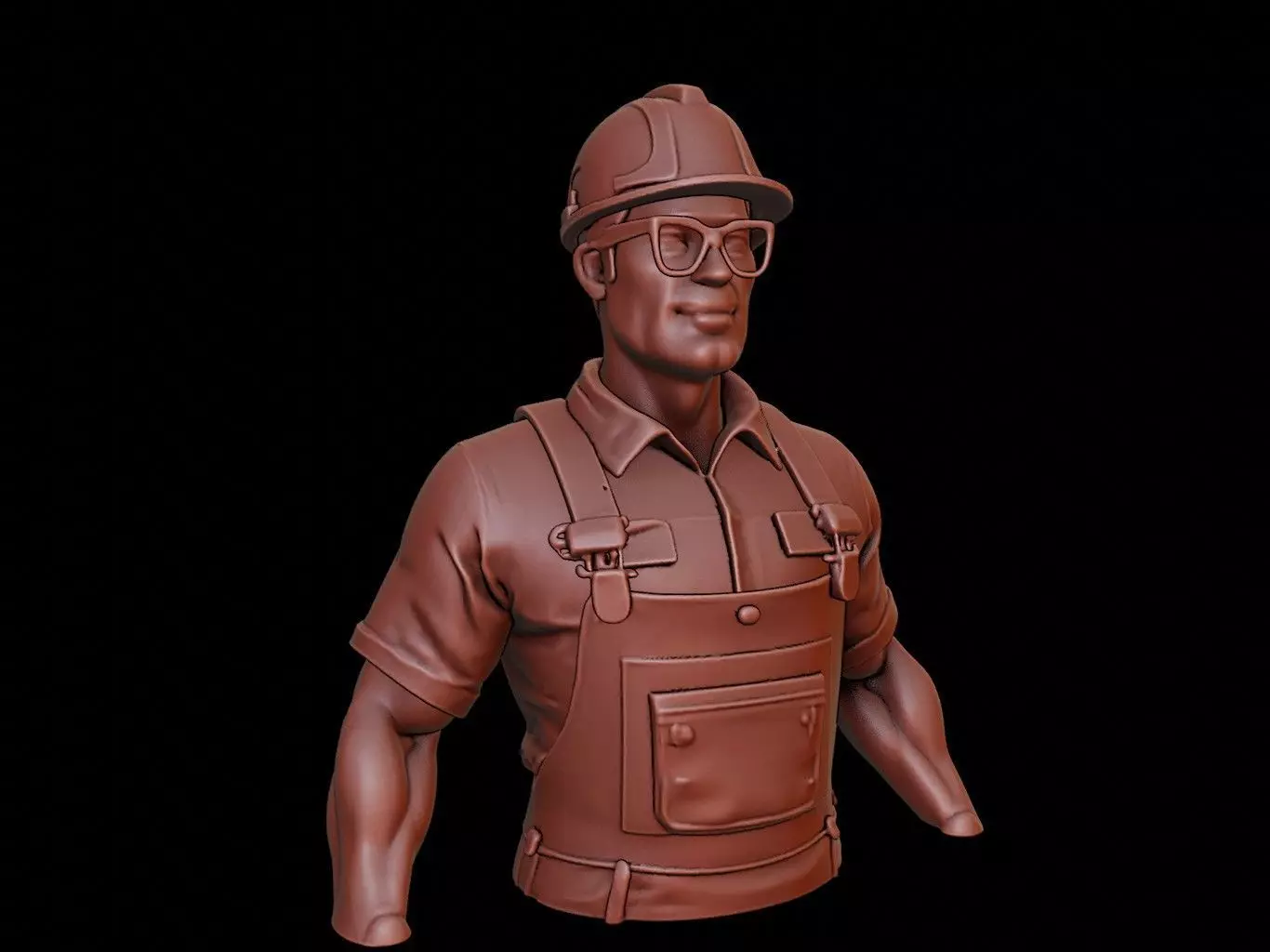 Electrician Bust 3D print model