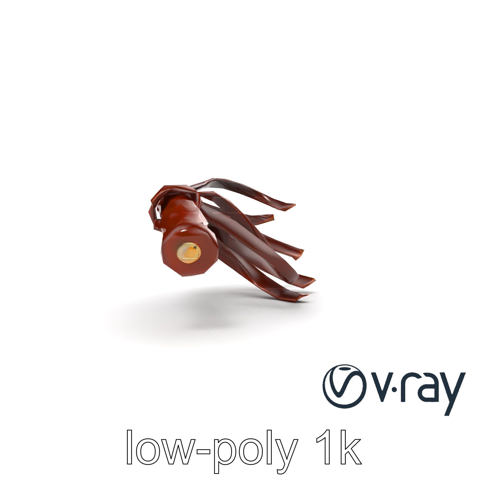 Luxurious Leather Whip Model Pack with Engraved Patterns Low-poly 3D model_16