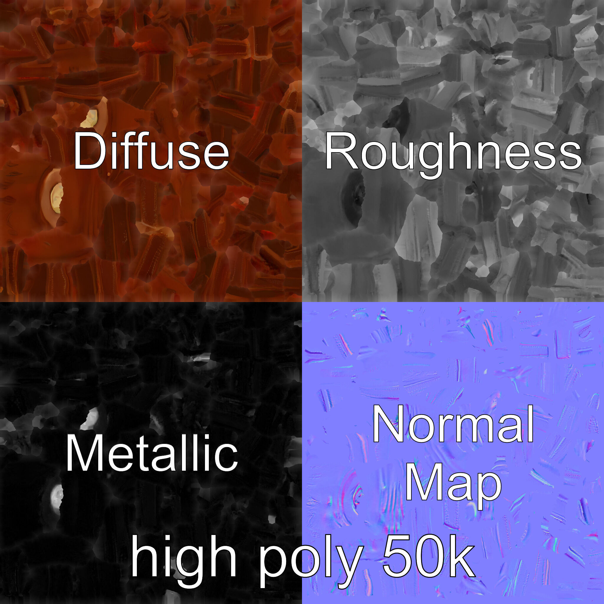 Luxurious Leather Whip Model Pack with Engraved Patterns Low-poly 3D model_1