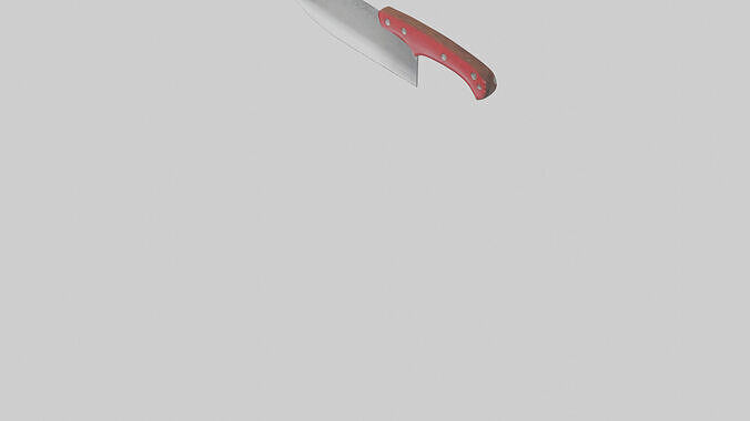Cake Knife model Low-poly 3D model 6