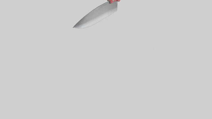 Cake Knife model Low-poly 3D model 7
