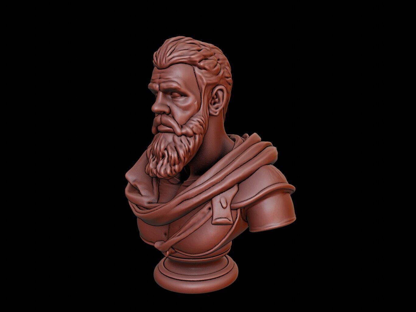 Emperor Bust 3D print model_2