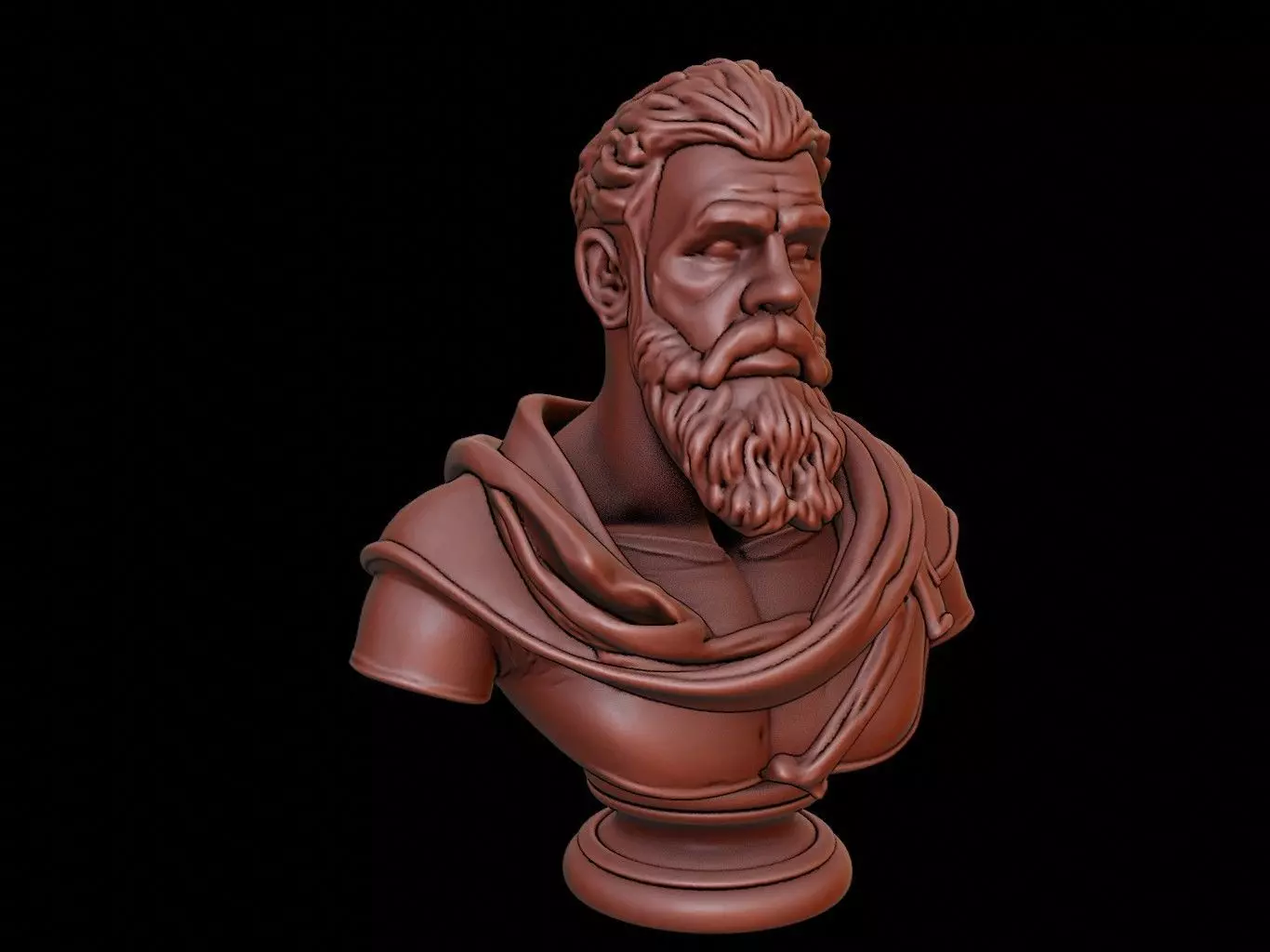 Emperor Bust 3D print model_0