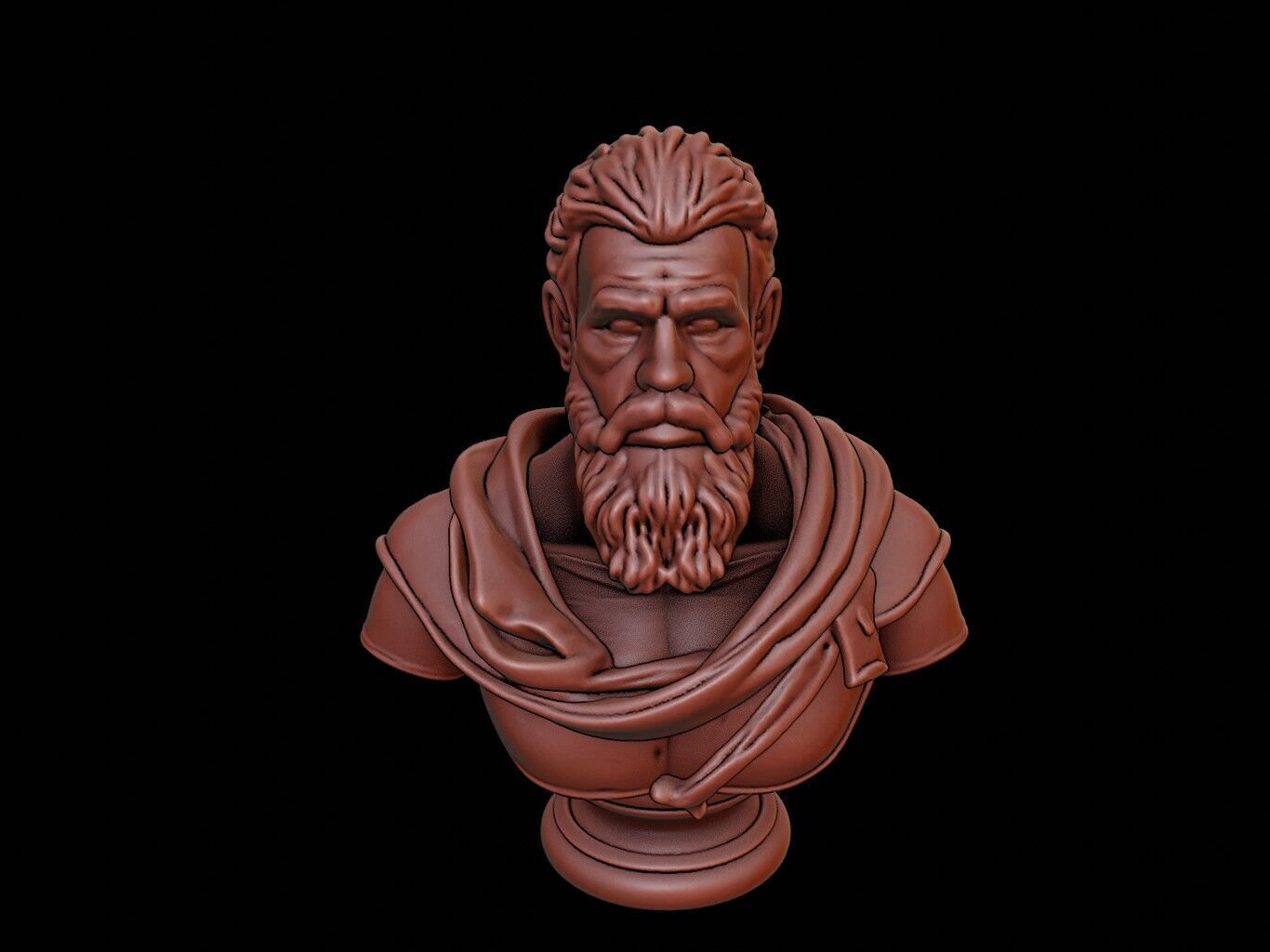 Emperor Bust 3D print model_1