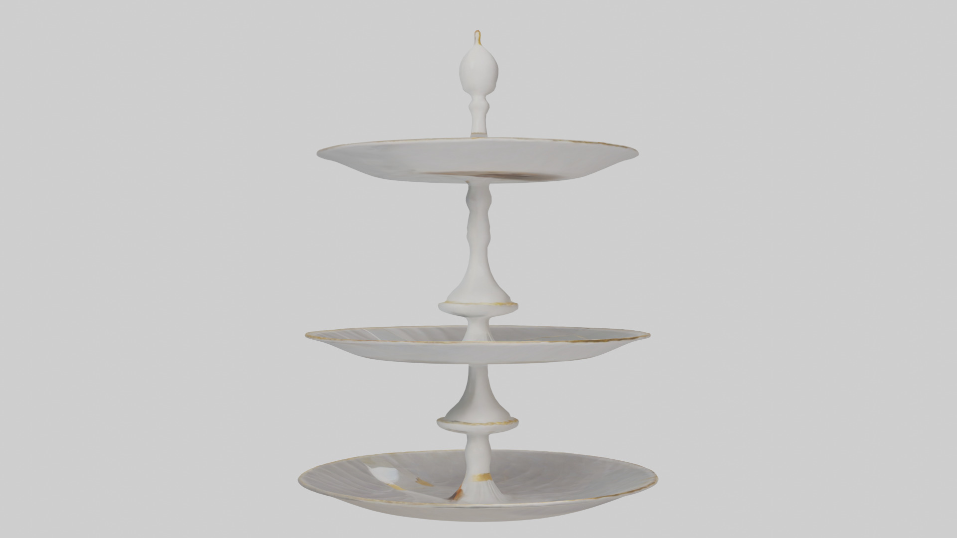Cake Stand model Low-poly 3D model_16