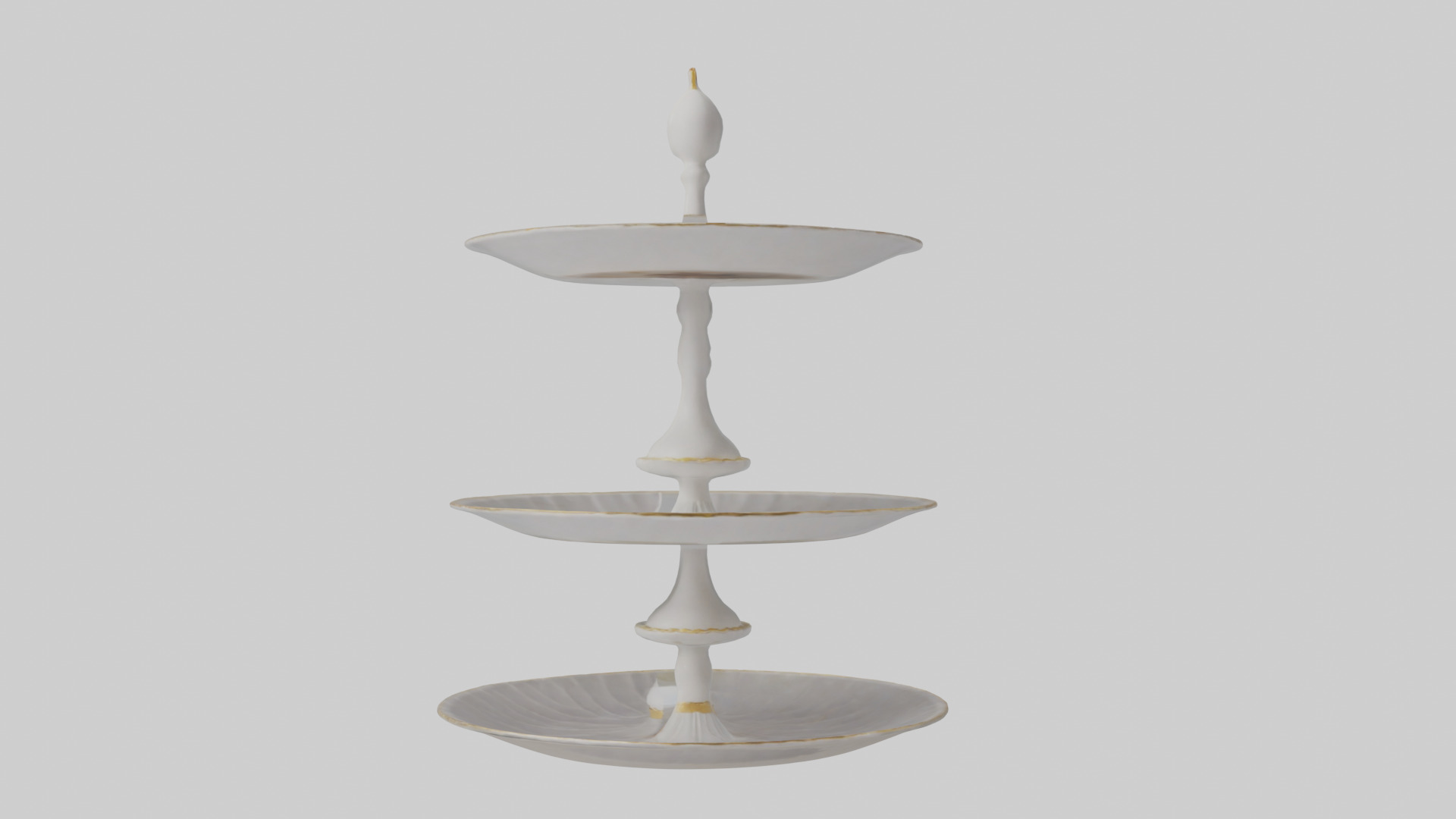Cake Stand model Low-poly 3D model_17