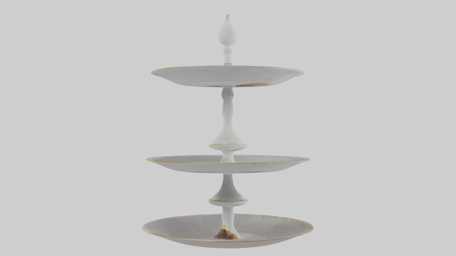 Cake Stand model Low-poly 3D model_2