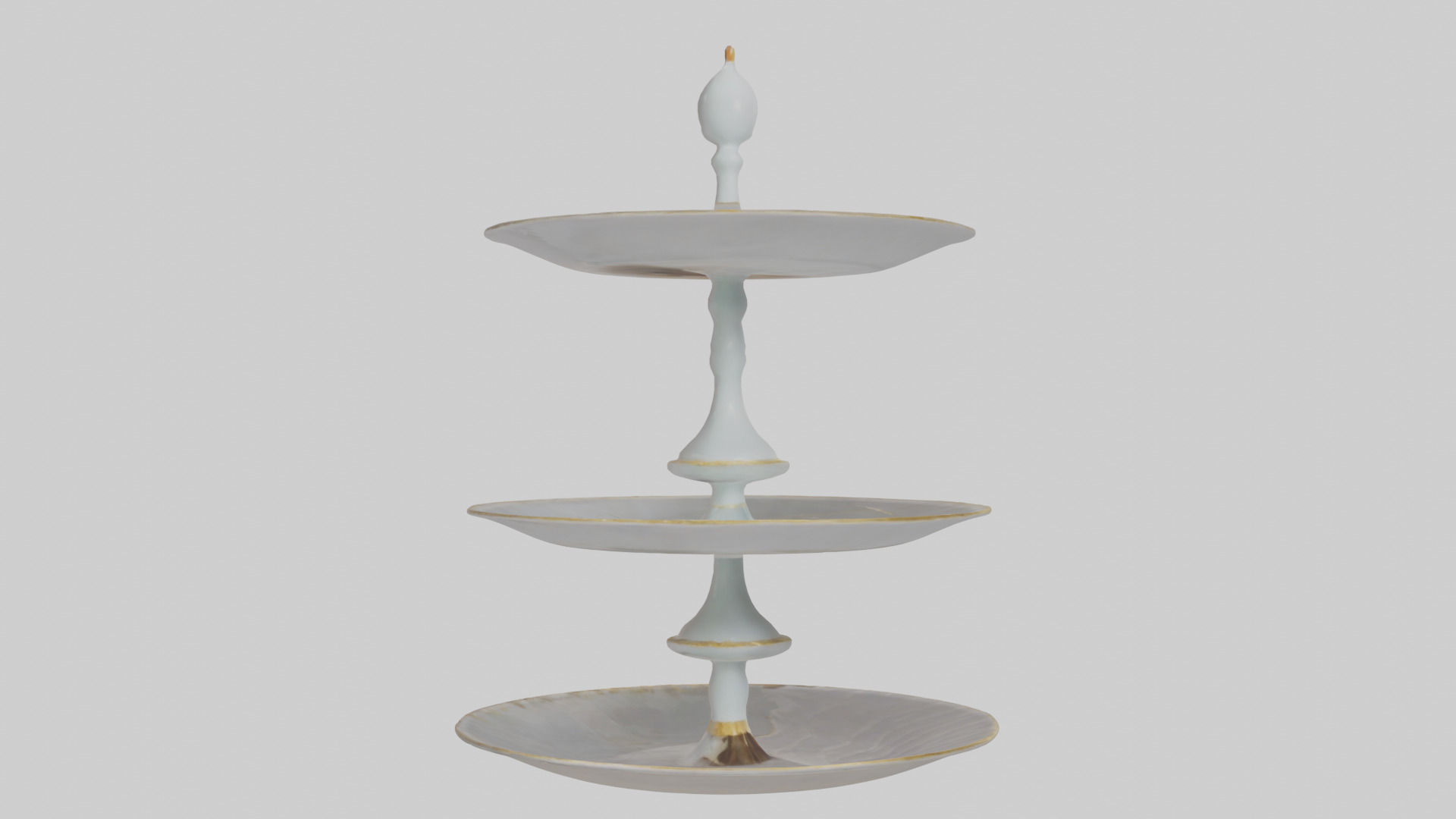 Cake Stand model Low-poly 3D model_1