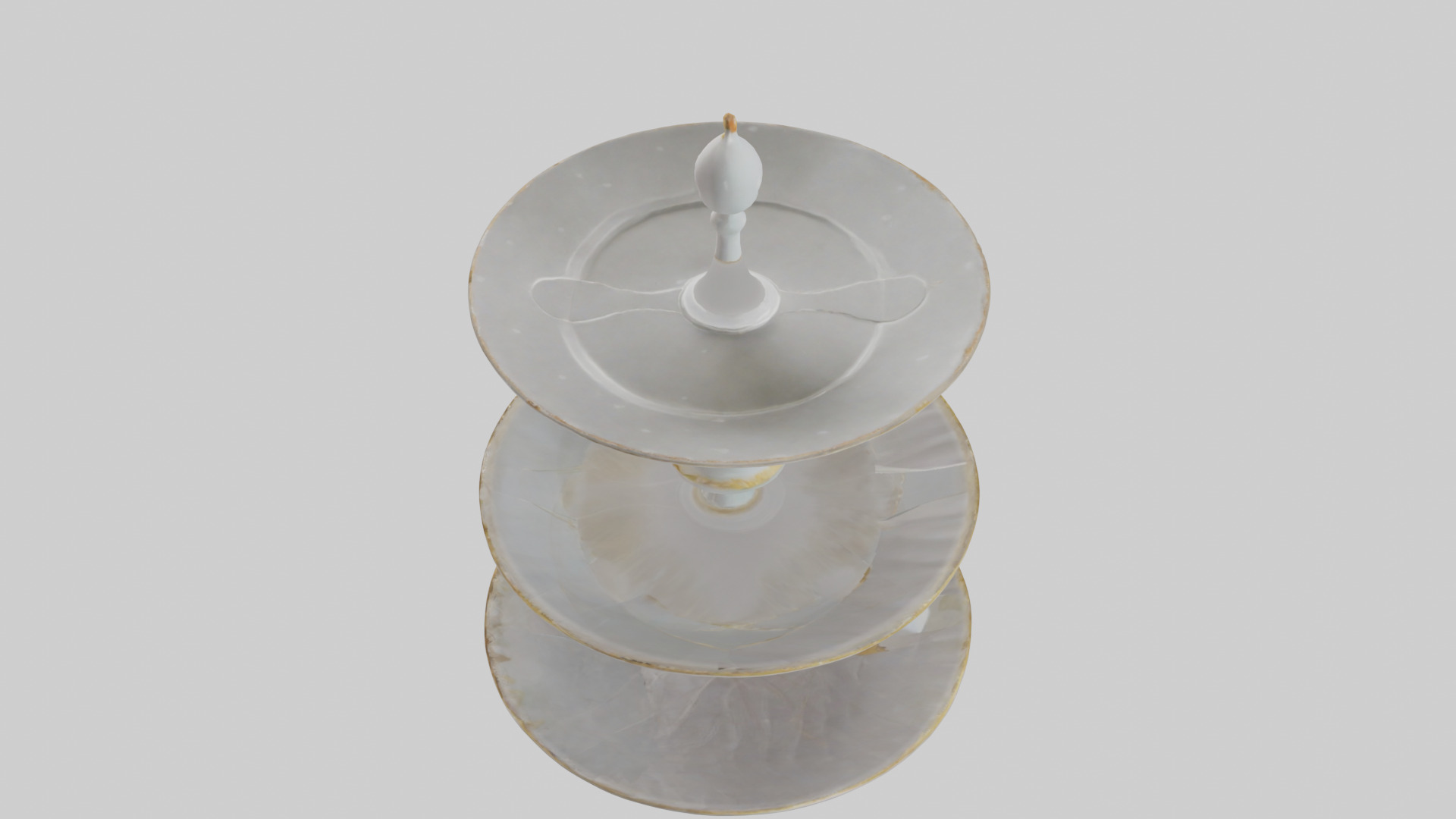 Cake Stand model Low-poly 3D model_27