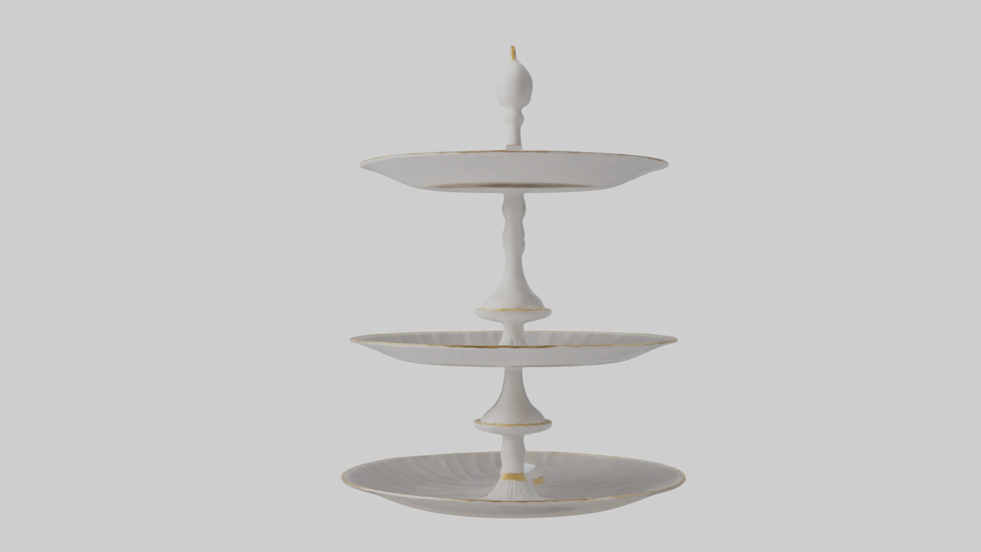 Cake Stand model Low-poly 3D model_12