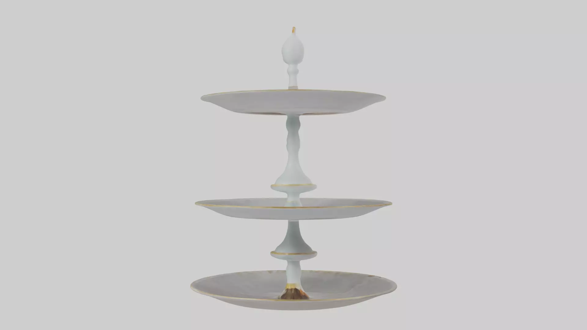 Cake Stand model Low-poly 3D model_0