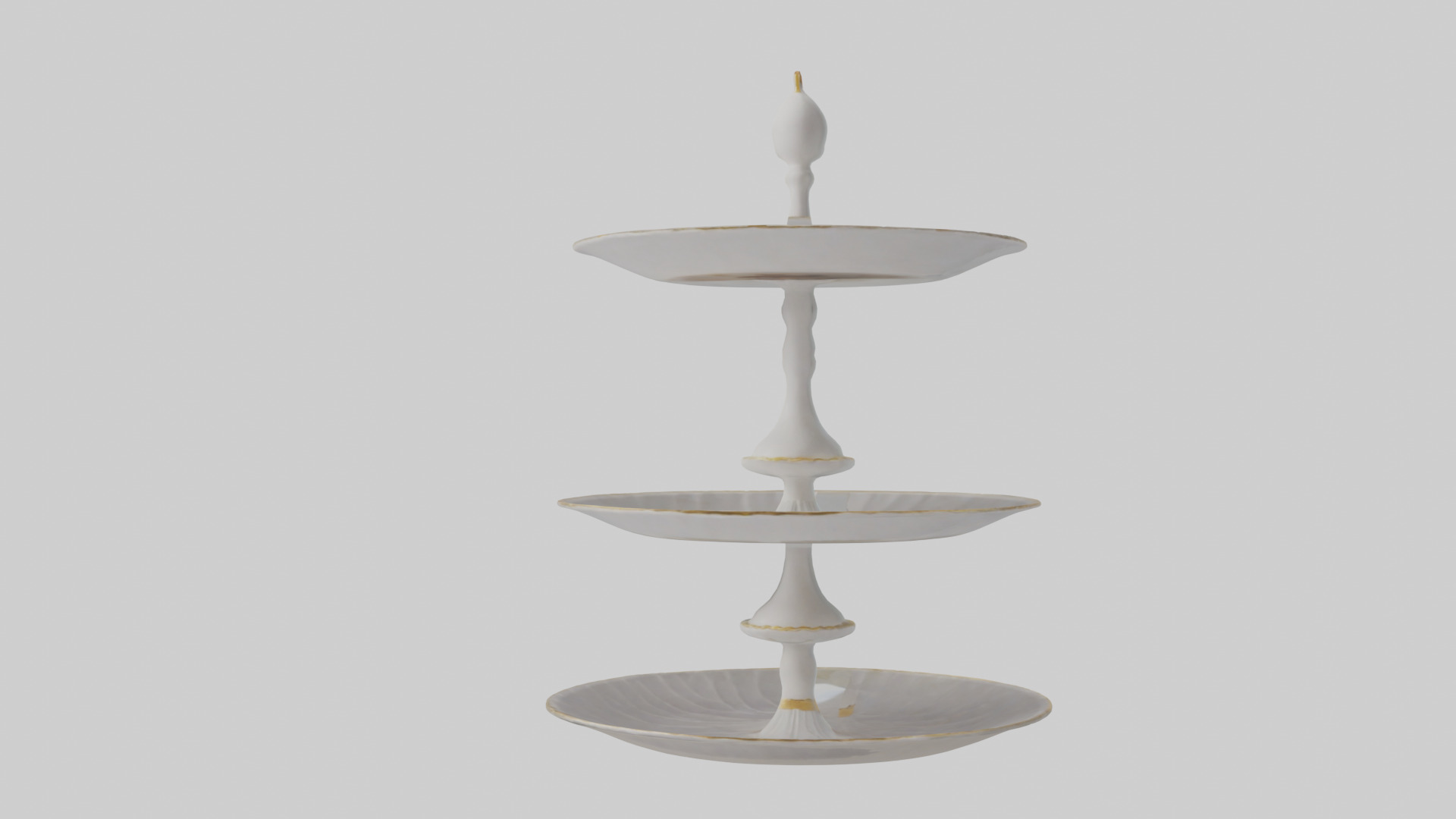 Cake Stand model Low-poly 3D model_13